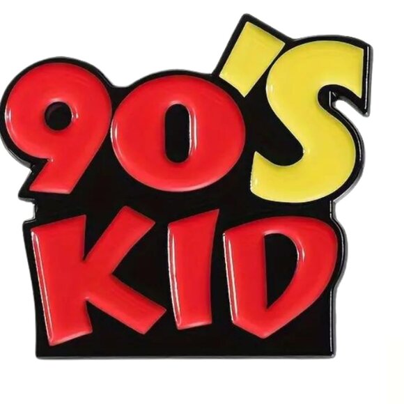 90's Kid Enamel Pin - Nostalgic Retro 90s Style - Picture 1 of 3